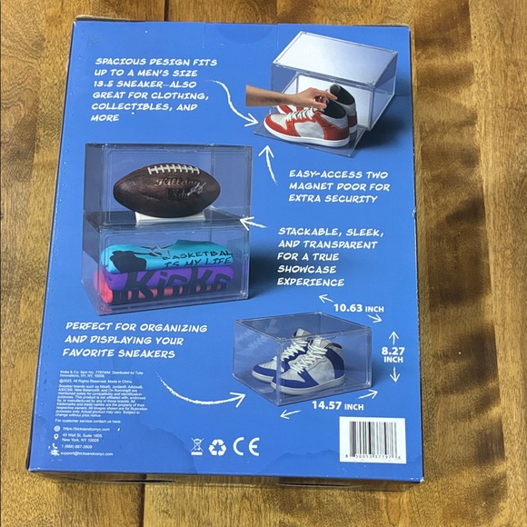 Clear Stackable Sneaker & Storage Box - 2 Pack - Picture 2 of 2